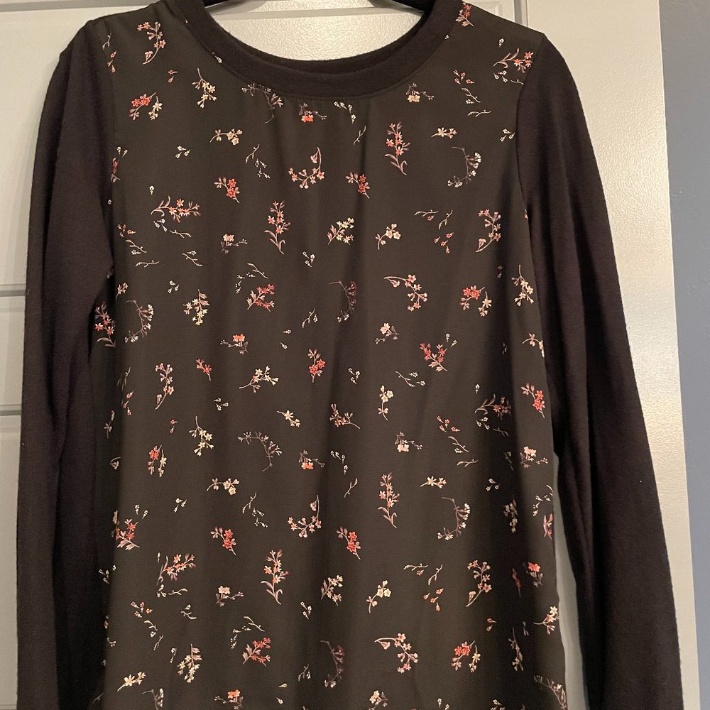 NEW WITH TAGS Kaileigh Soll Mixed Material Top